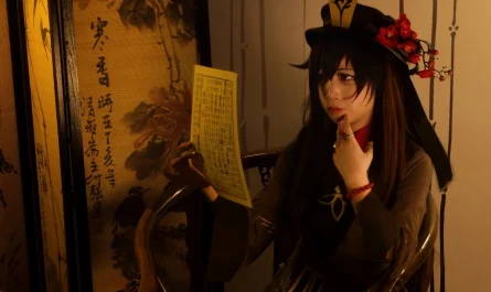 cosplay-星野柒兔-–-胡桃宝宝