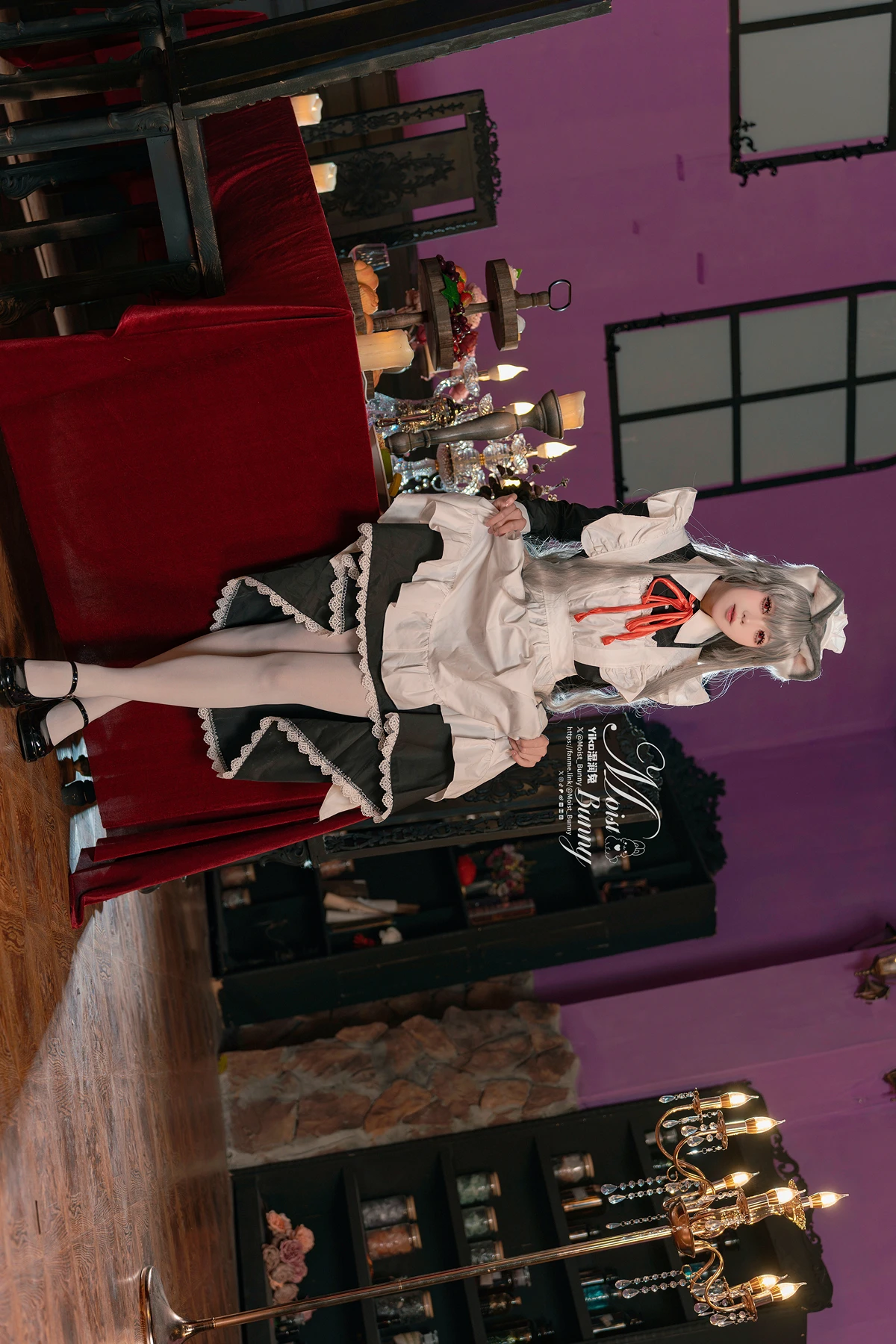 Cosplay 黏黏团子兔 – 2月月票特典 『菲奇子女仆』