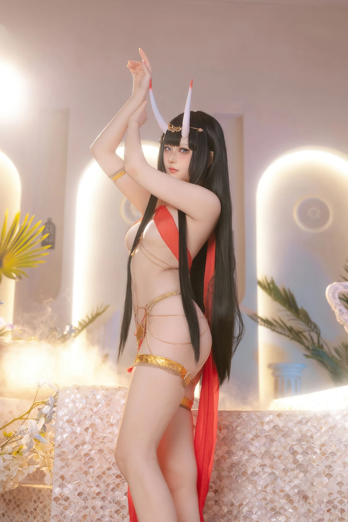 Cosplay 屿鱼 – 碧蓝航线 能代 赤纱浴影