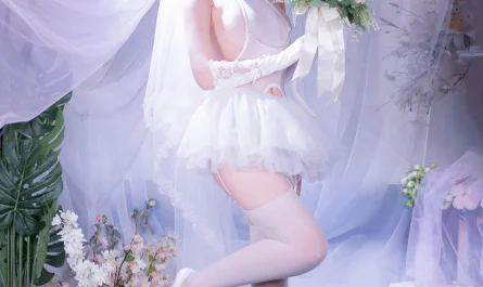 cosplay-星黛鹿鹿-–-白丝花嫁